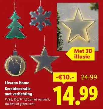 Lidl Livarno Home Kerstdecoratie met verlichting aanbieding