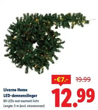 Lidl Livarno Home LED-dennenslinger aanbieding