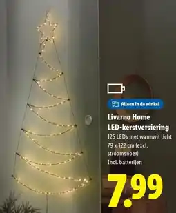 Lidl Livarno Home LED-kerstversiering aanbieding
