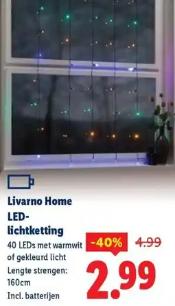 Lidl Livarno Home LED- lichtketting aanbieding