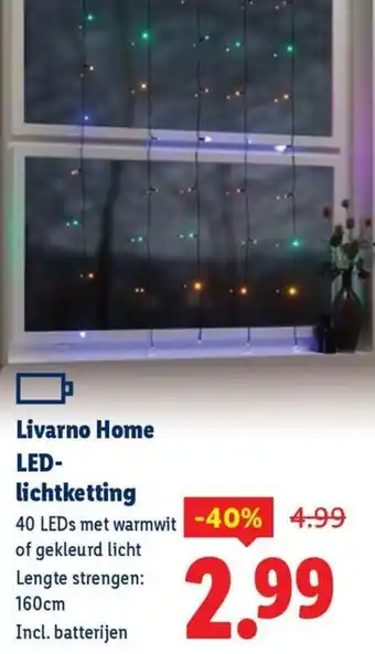 Lidl Livarno Home LED- lichtketting aanbieding