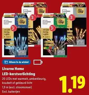Lidl Livarno Home LED-kerstverlichting aanbieding