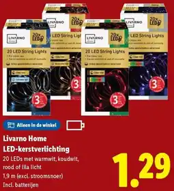 Lidl Livarno Home LED-kerstverlichting aanbieding