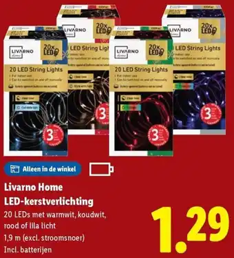 Lidl Livarno Home LED-kerstverlichting aanbieding