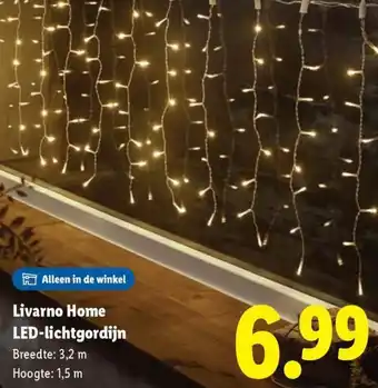 Lidl Livarno Home LED-lichtgordijn aanbieding