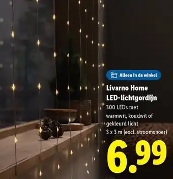 Lidl Livarno Home LED-lichtgordijn aanbieding
