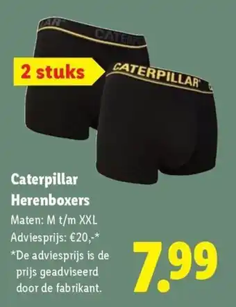 Lidl Caterpillar Herenboxers aanbieding