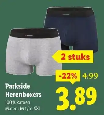 Lidl Parkside Herenboxers aanbieding