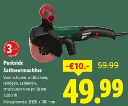 Lidl Parkside Satineermachine aanbieding