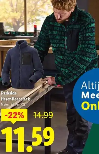Lidl Parkside Herenfleecejack aanbieding