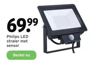 GAMMA Philips LED straler met sensor aanbieding