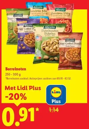 Lidl Borrelnoten aanbieding