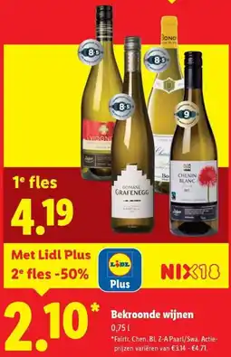 Lidl Bekroonde wijnen aanbieding