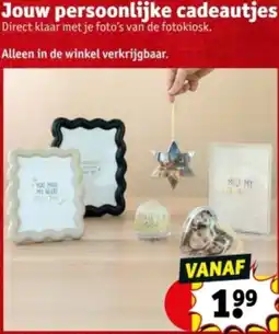 Kruidvat Jouw persoonlijke cadeautjes aanbieding