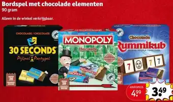 Kruidvat Bordspel met chocolade elementen aanbieding