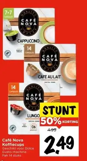 Vomar Voordeelmarkt Café Nova Koffiecups aanbieding