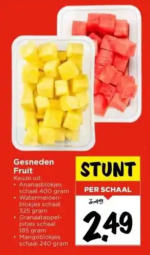 Vomar Voordeelmarkt Gesneden Fruit aanbieding