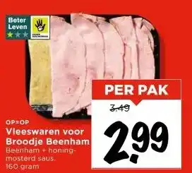 Vomar Voordeelmarkt Vleeswaren voor Broodje Beenham aanbieding