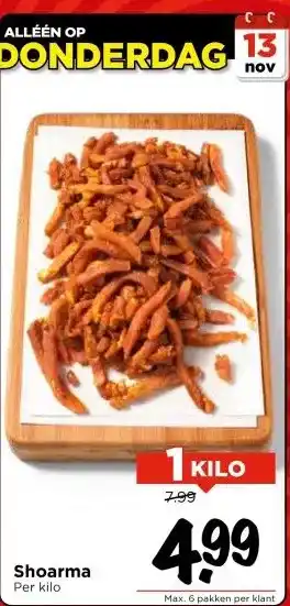 Vomar Voordeelmarkt Shoarma aanbieding