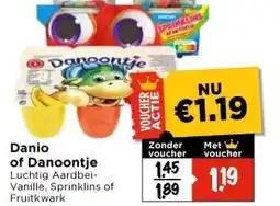 Vomar Voordeelmarkt Danio of Danoontje aanbieding