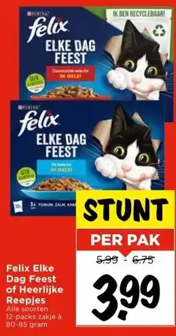 Vomar Voordeelmarkt Felix Elke Dag Feest of Heerlijke Reepjes aanbieding
