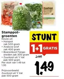 Vomar Voordeelmarkt Stamppot- groenten aanbieding