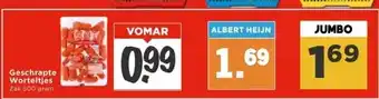 Vomar Voordeelmarkt Geschrapte Worteltjes aanbieding
