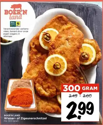 Vomar Voordeelmarkt Wiener- of Zigeunerschnitzel aanbieding
