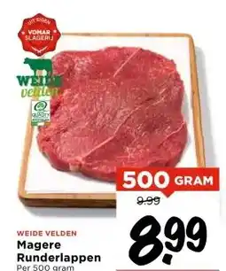 Vomar Voordeelmarkt Magere Runderlappen aanbieding