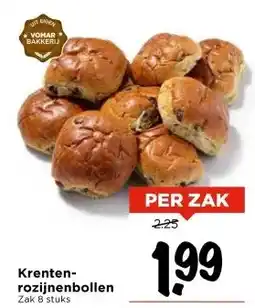 Vomar Voordeelmarkt Krenten- rozijnenbollen aanbieding