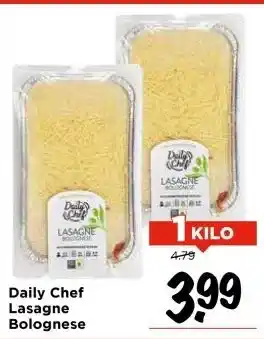 Vomar Voordeelmarkt Daily Chef Lasagne Bolognese aanbieding