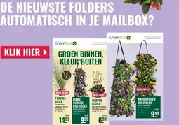 GroenRijk De nieuwste folders automatisch in je mailbox? aanbieding