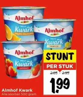 Vomar Voordeelmarkt Almhof Kwark aanbieding