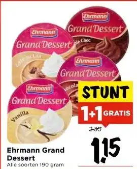 Vomar Voordeelmarkt Ehrmann Grand Dessert aanbieding