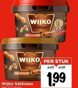 Vomar Voordeelmarkt Wijko Satésaus aanbieding