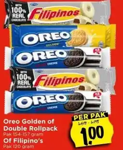 Vomar Voordeelmarkt Oreo Golden of Double Rollpack Of Filipino's aanbieding