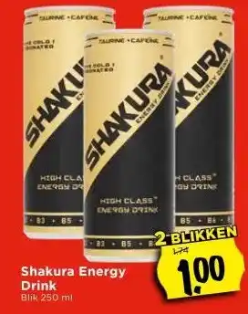 Vomar Voordeelmarkt Shakura Energy Drink aanbieding