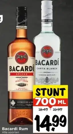 Vomar Voordeelmarkt Bacardi Rum aanbieding