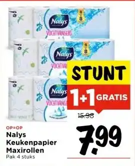 Vomar Voordeelmarkt Nalys Keukenpapier Maxirollen aanbieding