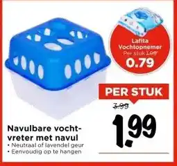 Vomar Voordeelmarkt Navulbare vochtvreter met navul aanbieding