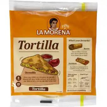 Albert Heijn La Morena Tortilla wraps original medium aanbieding
