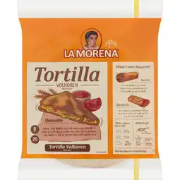 Albert Heijn La Morena Volkoren tortilla's medium aanbieding