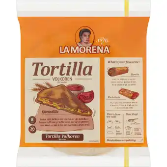 Albert Heijn La Morena Volkoren tortilla's medium aanbieding