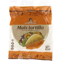 Albert Heijn La Morena Gele maistortilla (10 stks) aanbieding