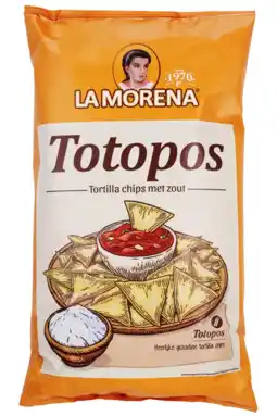 Albert Heijn La Morena Totopos tortilla chips met zout aanbieding