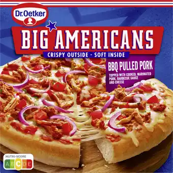 Albert Heijn Dr. Oetker Big Americans pizza BBQ pulled pork aanbieding