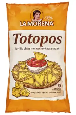 Albert Heijn La Morena Totopos tortilla chips nacho kaassmaak aanbieding
