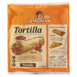 Albert Heijn La Morena Tortilla naturel XL aanbieding