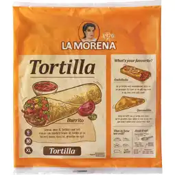 Albert Heijn La Morena Tortilla naturel XL aanbieding