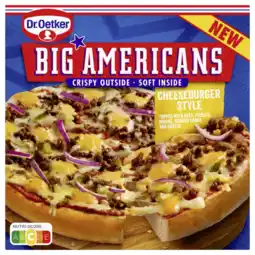Albert Heijn Dr. Oetker Big Americans cheeseburger style aanbieding